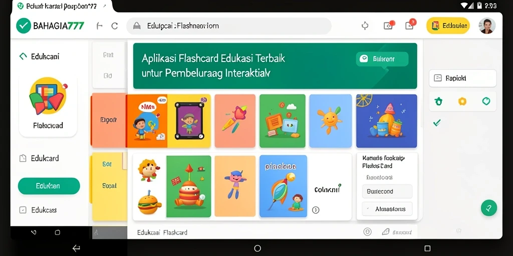 Antarmuka aplikasi BAHAGIA777 yang menarik dan interaktif.