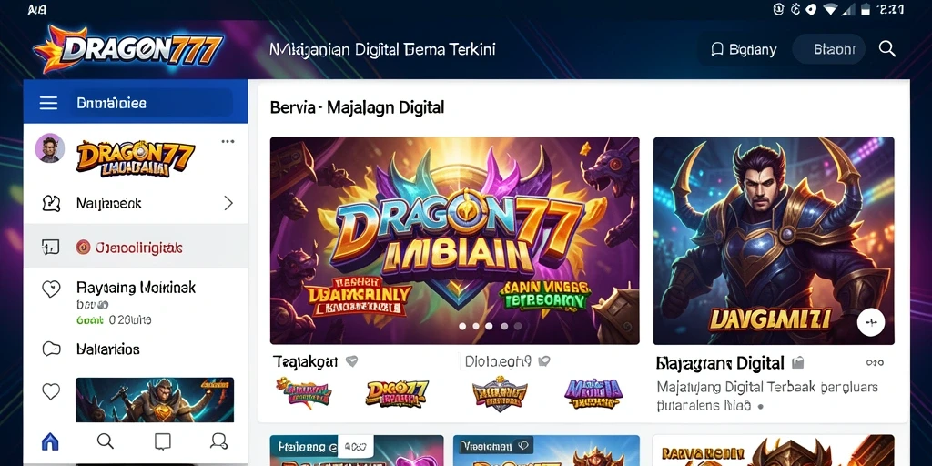 Tampilan antarmuka DRAGON777 yang modern dan informatif.