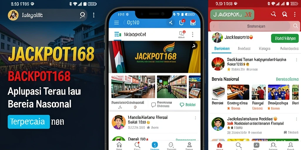 Tampilan antarmuka aplikasi JACKPOT168 untuk berita nasional.