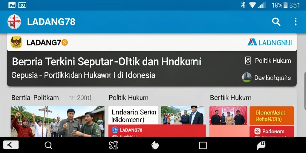 Tampilan antarmuka LADANG78 yang modern dan informatif.