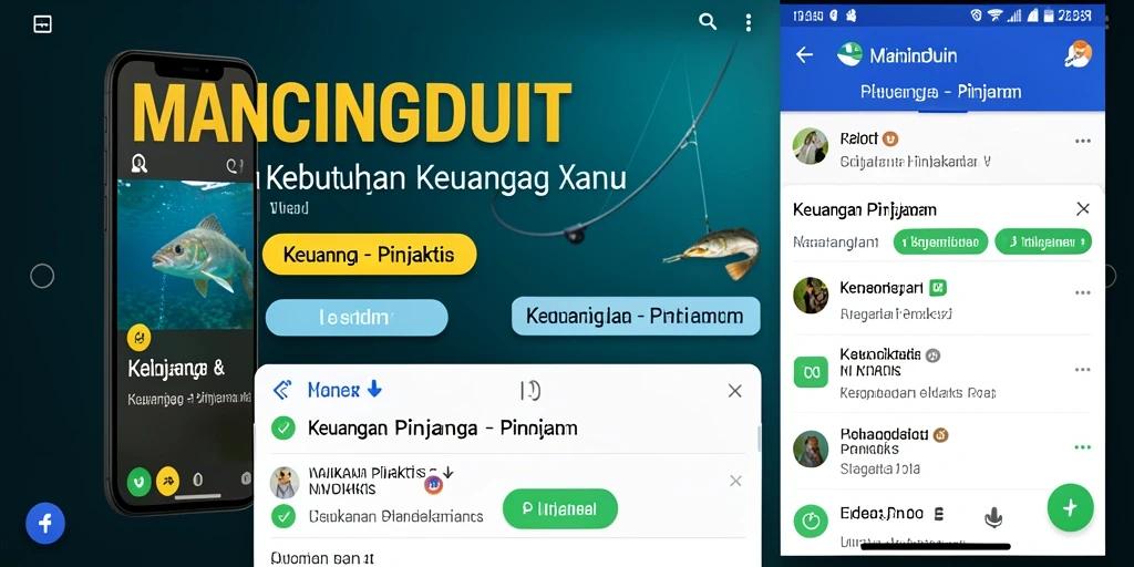 Antarmuka aplikasi MANCINGDUIT yang user-friendly untuk pengajuan pinjaman.