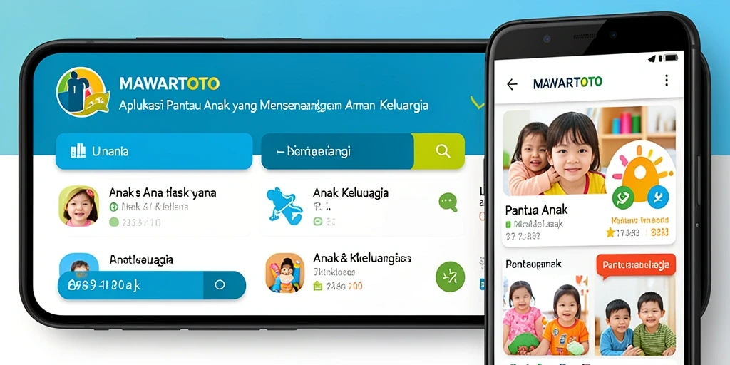 Tampilan antarmuka utama aplikasi MAWARTOTO untuk pemantauan anak.