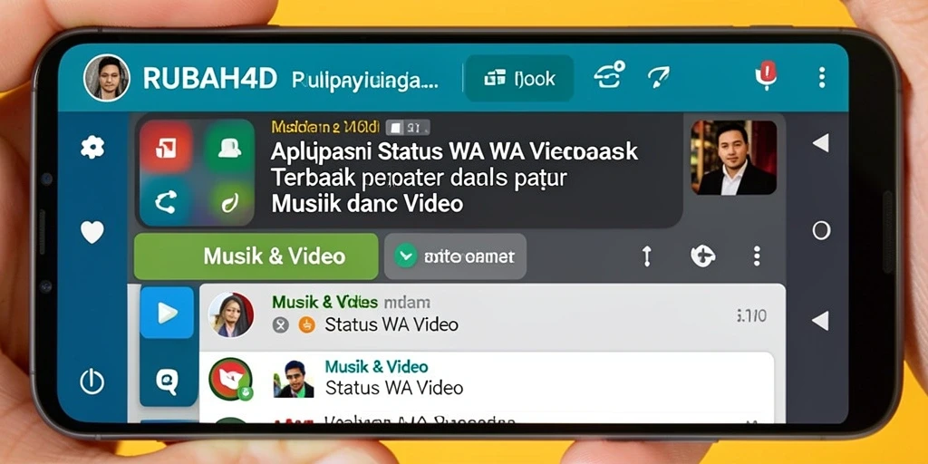 Antarmuka RUBAH4D menampilkan berbagai pilihan video status WA yang menarik.